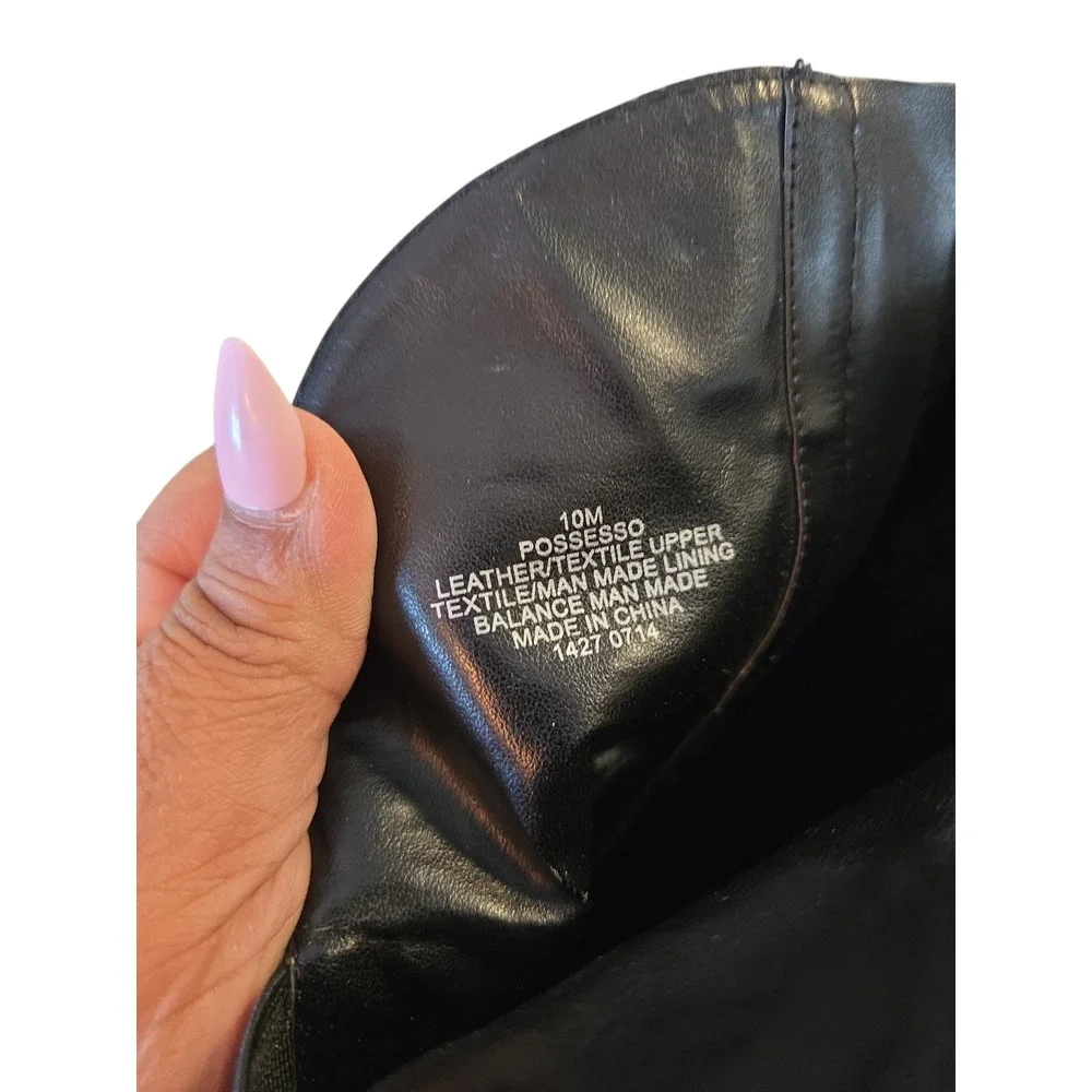 Nine West Black Leather Knee High Riding Boots Size‎ 10